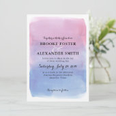 Watercolor Wash Wedding Einladung (Stehend Vorderseite)
