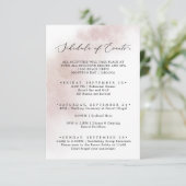 Watercolor Wash | Zeitplan der Veranstaltungen am  Begleitkarte (Stehend Vorderseite)