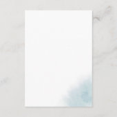 Watercolor Wash | Zeitplan für Blaue Wochen Begleitkarte (Rückseite)