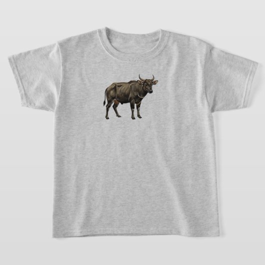 Watercolor Water Buffalo Illustration T-Shirt (Ablage )