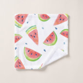 Watercolor Watermelon Badhandtuch Set (Waschlappen)