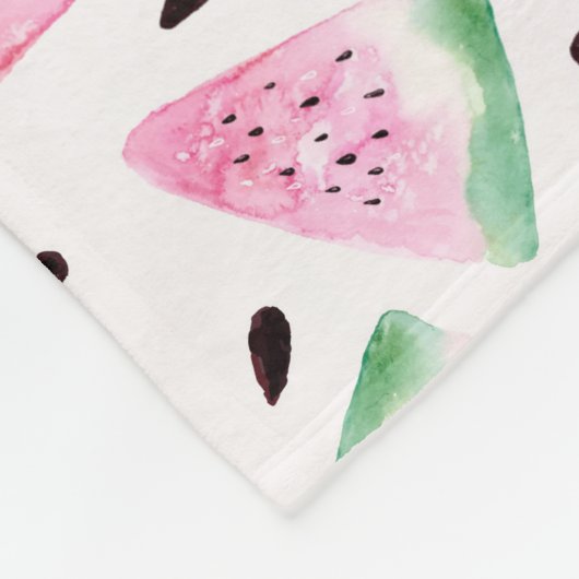 Watercolor Watermelon Fleecedecke (Ecke)