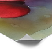 WATERCOLOR WATERMELON FOTO PRINT POSTER (Ecke)