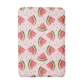 Watercolor Watermelon Frucht Muster Badematte (Vorderseite Vertikal)