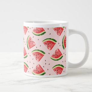 Watercolor Watermelon Frucht Muster Jumbo-Tasse