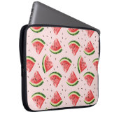 Watercolor Watermelon Frucht Muster Laptopschutzhülle (Vorne Rechts)
