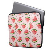 Watercolor Watermelon Frucht Muster Laptopschutzhülle (Vorderseite Links)