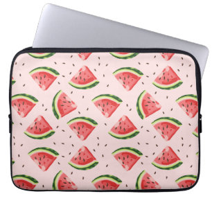 Watercolor Watermelon Frucht Muster Laptopschutzhülle