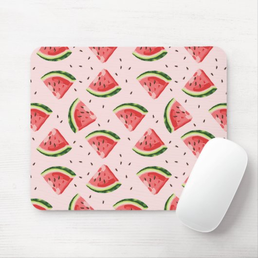 Watercolor Watermelon Frucht Muster Mousepad (Mit Mouse)