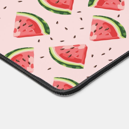 Watercolor Watermelon Frucht Muster Schreibtischunterlage (Ecke)
