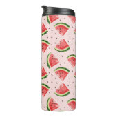 Watercolor Watermelon Frucht Muster Thermosbecher (Nach rechts gedreht)
