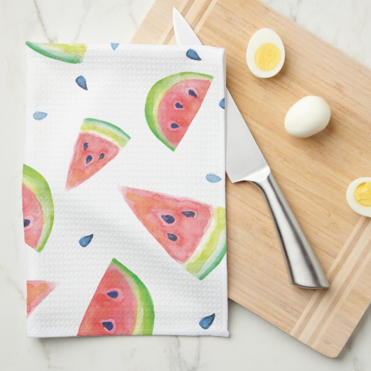 Watercolor Watermelon Geschirrtuch (Viertel Falte)