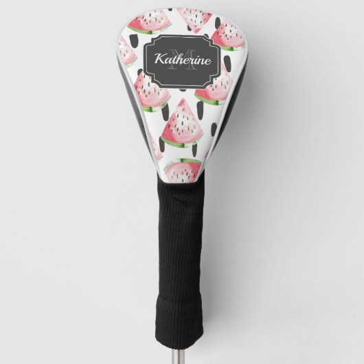 Watercolor Watermelon Golf Headcover (Vorderseite)