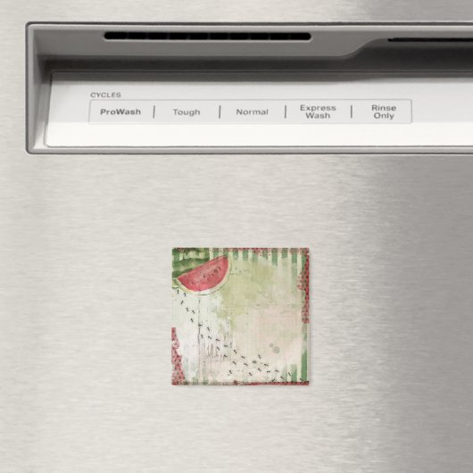 WATERCOLOR WATERMELON MAGNET (In Situ (Geschirrspüler))