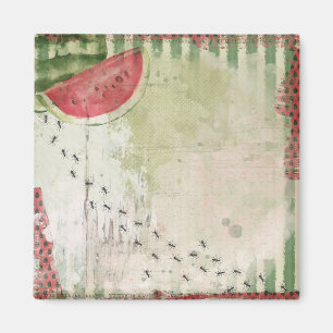 WATERCOLOR WATERMELON MAGNET