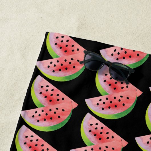 Watercolor Watermelon Pair Summer Pattern Strandtuch (Beispiel)