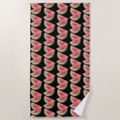 Watercolor Watermelon Pair Summer Pattern Strandtuch (Vorderseite)