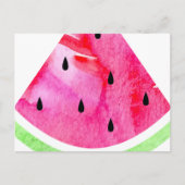 Watercolor Watermelon Postkarte (Vorderseite)