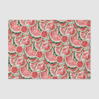 Watercolor Watermelon Slice Muster Decoupage Seidenpapier