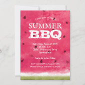 Watercolor Watermelon Sommer GRILLEN Cookout Einla (Vorderseite)