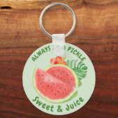 Watercolor Watermelon Tropical Floral Cute Summer  Schlüsselanhänger (Vorderseite)