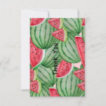 Watercolor Watermelon Vielen Dank