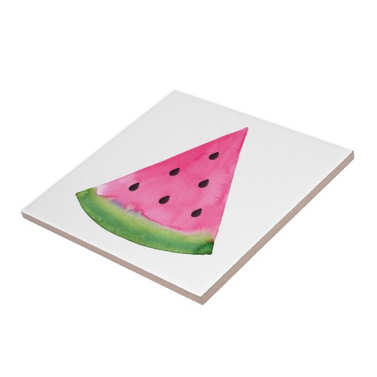 Watercolor Watermelone Fliese (Seite)