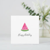 Watercolor Watermelone Karte (Stehend Vorderseite)