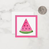 Watercolor Watermelone Mitteilungskarte (Vorderseite/Rückseite Beispiel)
