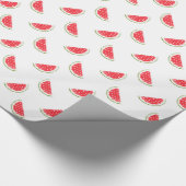 Watercolor Watermelone Muster Geschenkpapier (Ecke)