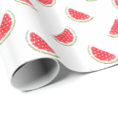 Watercolor Watermelone Muster Geschenkpapier (Rolleneckpunkt)