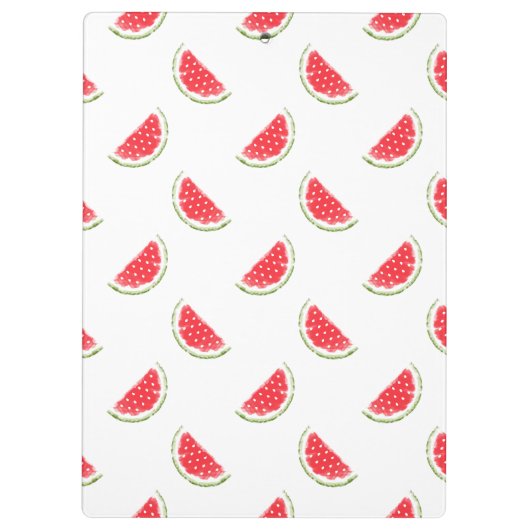 Watercolor Watermelone Muster Klemmbrett (Rückseite)