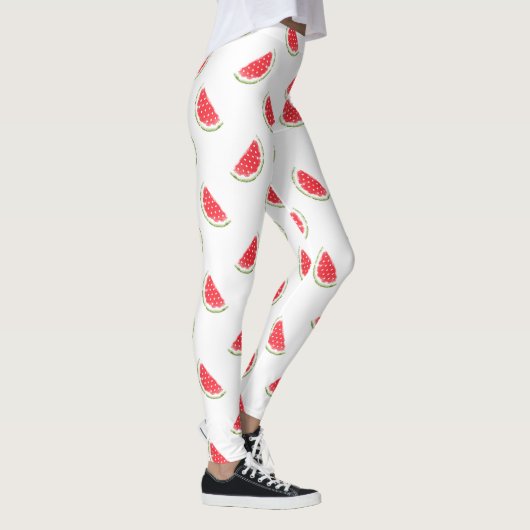 Watercolor Watermelone Muster Leggings (Rechts)