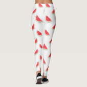 Watercolor Watermelone Muster Leggings (Rückseite)
