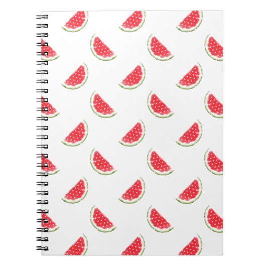 Watercolor Watermelone Muster Notizblock (Vorderseite)