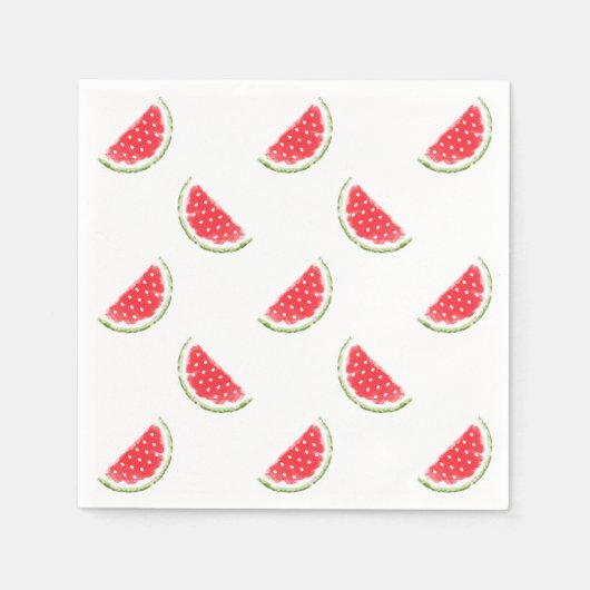 Watercolor Watermelone Muster Serviette (Vorderseite)