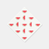 Watercolor Watermelone Muster Serviette (Ecke)
