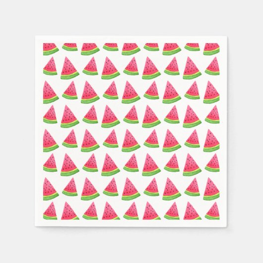 Watercolor Watermelone Muster Serviette (Vorderseite)