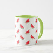 Watercolor Watermelone Muster Tasse (VorderseiteRechts)