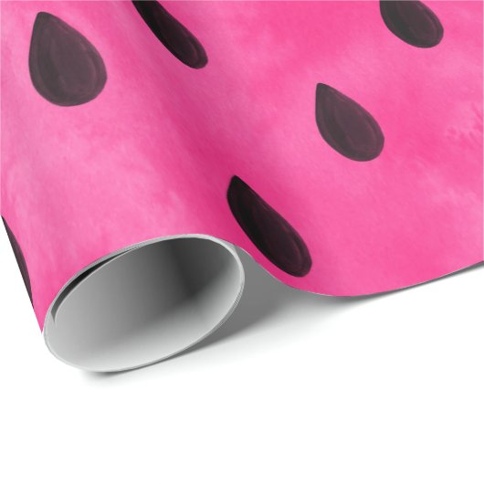 Watercolor Watermelone Seeds Geschenkpapier (Rolleneckpunkt)