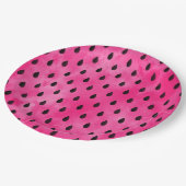 Watercolor Watermelone Seeds Pappteller (Schrägansicht)