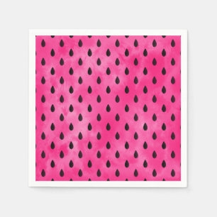 Watercolor Watermelone Seeds Serviette