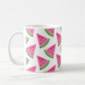 Watercolor Watermelone Wedge Pattern Kaffeetasse (Links)
