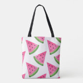 Watercolor Watermelone Wedge Pattern Tasche (Rückseite)