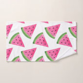 Watercolor Watermelone Wedges Badhandtuch Set (Handtuch)