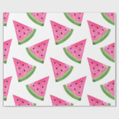 Watercolor Watermelone Wedges Geschenkpapier (Flach)
