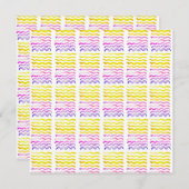 Watercolor Wave Design (Vorne/Hinten)