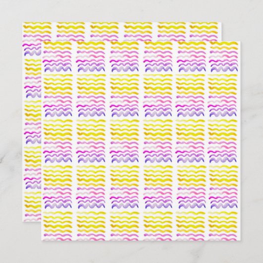 Watercolor Wave Design (Vorne/Hinten)