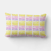 Watercolor Wave Design Pillow Lendenkissen (Rückseite)