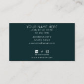 Watercolor Waves Business Card Visitenkarte (Vorderseite)
